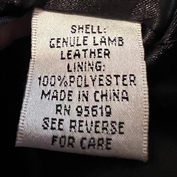 WOMEN’S Black Lambs Leather Studded Blazer Jacket Size Med - Picture 5 of 6